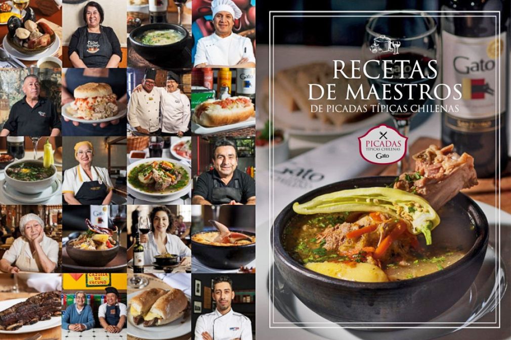 El libro de Gato con recetas de picadas típicas chilenas