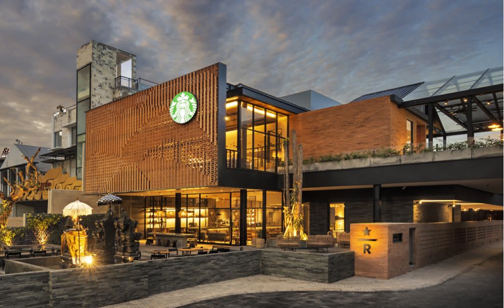 El espectacular santuario del café Starbucks en Bali