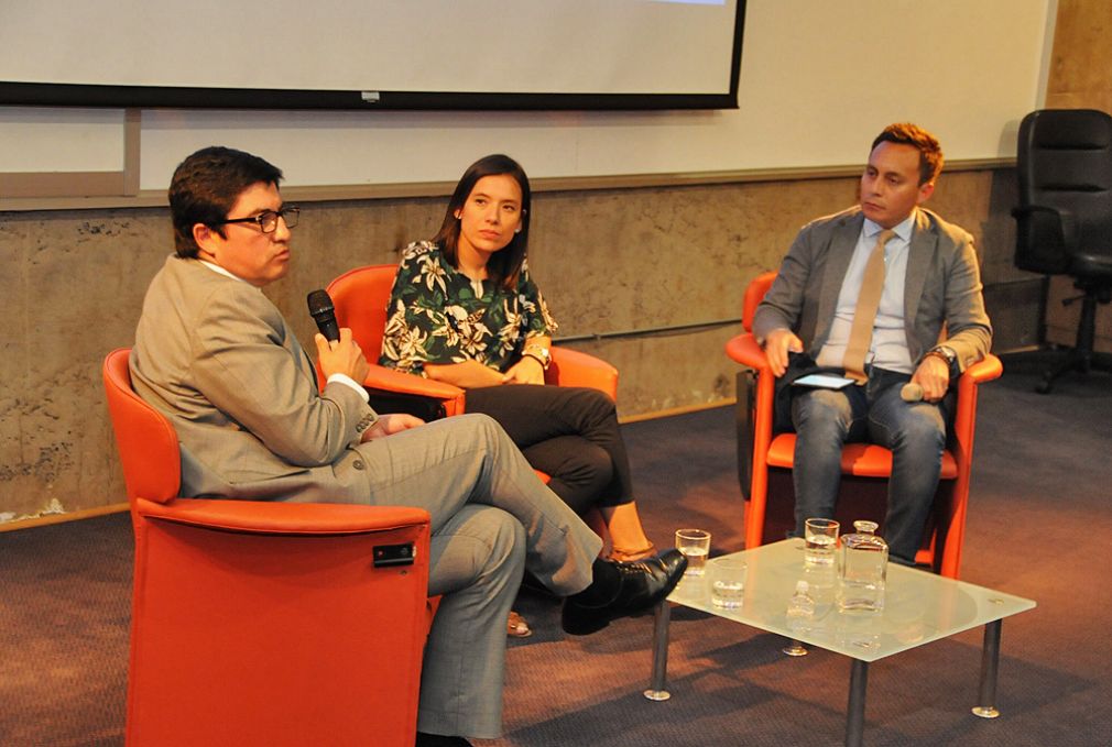 Jorge Alzamora, Carolina Duarte y Cristián Maulén