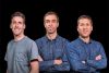 Rodrigo Andrade, Andr&eacute;s Alcalde e Ignacio Miranda, cofundadores de Moov Media Group