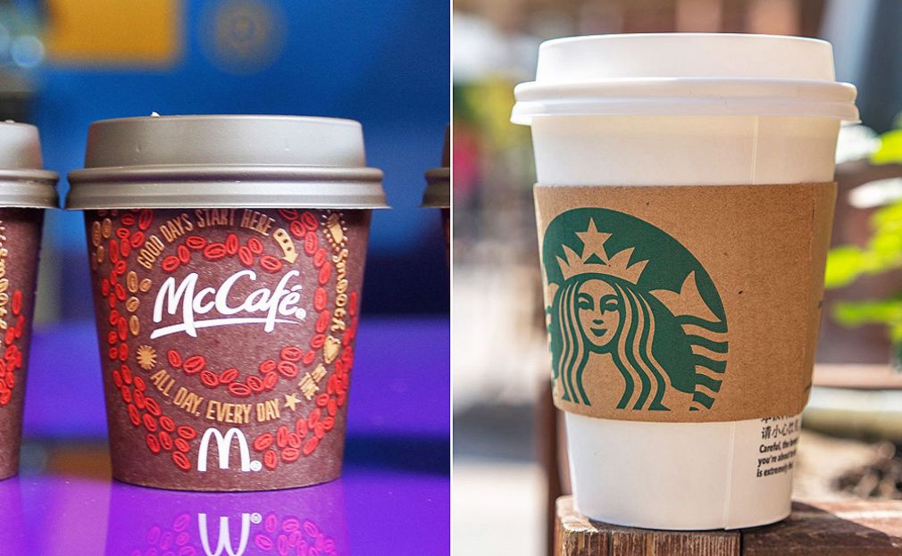 Starbucks y McDonald’s se asocian en rediseño de vasos