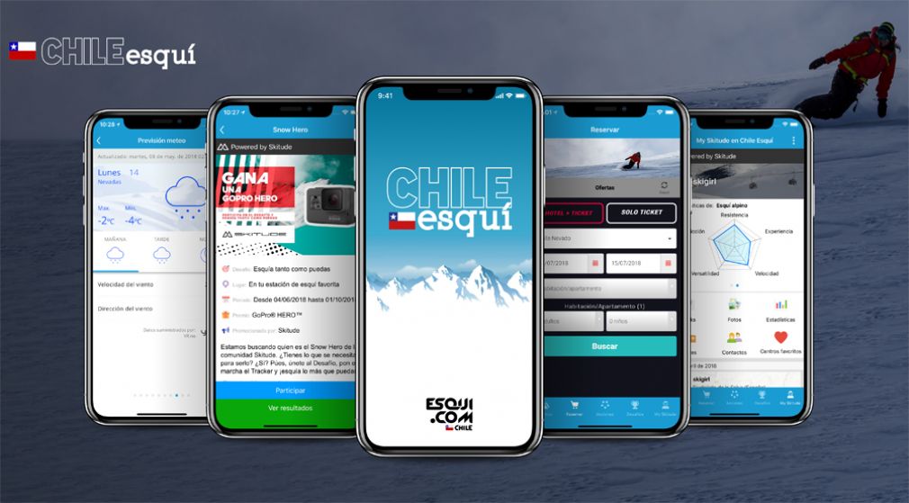 Nueva versión de App Chile Esquí estrena novedades